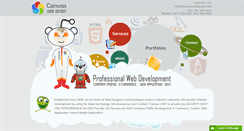 Desktop Screenshot of canvaswebdesign.com